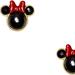 Kate Spade Jewelry | Kate Spade Disney Minnie Mouse Studs Earrings Red Black With Dust Bag New | Color: Black | Size: Os