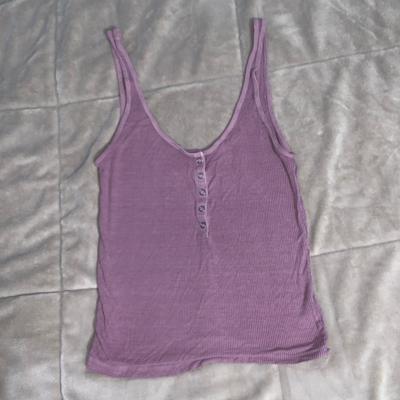 American Eagle Outfitters Tops | American Eagle Outfitters Purple Soft & Sexy Rib Tank Top Size Small Ribbed | Color: Purple | Size: S