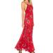 Free People Dresses | Free People Intimately Floral Garden Party Red Sleeveless Maxi Dress M | Color: Red | Size: M