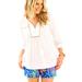 Lilly Pulitzer Tops | Lilly Pulitzer White Cotton Tilda Tunic Top | Color: White | Size: Xs