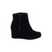 TOMS Ankle Boots: Black Print Shoes - Women's Size 10 - Round Toe