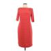 Adrianna Papell Casual Dress - Sheath: Red Dresses - Women's Size 10