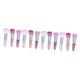 Housoutil 12 Pcs Transparent Handle Makeup Brush Pressed Brush Foundation Blending Brush Foundation Brush Blush for Cheeks Beauty Makeup Brush Plastic Handle Powdery Dust Brush