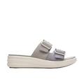 Clarks Women's Drift Buckle Slide Sandal, Lilac Combi, 4 UK