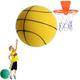 NLIADVY Silent Basketball, Silent Basketball Dribbling Indoor, No Noise Basketball (Yellow,#7(24cm))