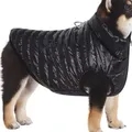 Veste d'hiver confortable pour chien par temps froid imperméable coupe-vent réversible