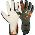 REUSCH Torwarthandschuhe Pure Contact Gold X AdaptiveFlex, Größe 10,5 in desert green / shocking orange