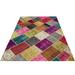 Multicolor 63" x 91" L Area Rug - Lofy Iskece Rectangle 5'3" X 7'7" Area Rug 91.0 x 63.0 x 1.0 in green/indigo/pink/redWool | 63" W X 91" L | Wayfair