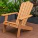 Rosecliff Heights Lankheit Adirondack Chair Plastic/Resin in Brown | 35.8 H x 34.3 W x 30.2 D in | Wayfair B9EBAB90F86346A6A5814561F3433E52