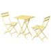 Latitude Run® 2 - Person Square Outdoor Dining Set in Yellow | Wayfair 3604136348A947C09ABC6F4E81F8BF69