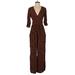 Scotch & Soda Jumpsuit: Brown Animal Print Jumpsuits - Women's Size X-Small