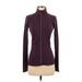Athleta Track Jacket: Purple Solid Jackets & Outerwear - Women's Size X-Small