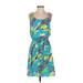 Lilly Pulitzer Casual Dress Scoop Neck Sleeveless: Blue Dresses - Women's Size Small
