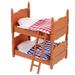 Mini Furniture Bed Doll House Room Bunk Beds for Kids Decorations Toys Children Dollhouse Children s