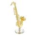 Models Home Decor Mini Furniture Musical Instrument Ornament Doll House Musical Instrument Model Saxophone Model Miniature Alloy Child