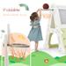 6-in-1 Toddler Climber and Swing Set Kids Playground Climber Swing Playset with Tunnel, Climber, Whiteboard, for Babies