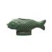 Debossed Stoneware Fish Planter with Reactive Glaze - 17.1"L x 7.4"W x 7.5"H