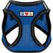 Pawtitas Dog Vest Harness Made with Breathable Air Mesh | All Weather Vest Harness for Small Puppies and Large Cats with Quick-Release Buckle - Small Blue Mesh Dog Harness