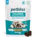 Vetnique Labs Petbliss Dog Calming Chews - Anxiety Relief Treats for Stress Separation Travel - Dog Anxiety Chews with Melatonin Chamomile Valerian Root - Dog Anxiety Relief Treats for Dogs 30ct