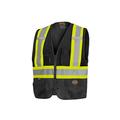 Pioneer Safety Vest for Men â€“ Hi Vis Reflective Solid Neon 8 Pockets Zipper Adjustable for Construction Traffic Survey Work â€“ Multiple Colors