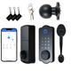 Pristin Smart Lock Lock Waterproof Auto Set Door Lock Handle Lever Auto Lock 5 TTlock App IC App IC 150 Door Lock 150 Codes Door 1 TTlock App Lock 5 1 IC 150 Codes Handle Lever Set Keyless HUIOP