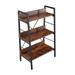 3 LAYER DISPLAY Bookshelf H Ladder Shelf Storage Shelves Rack Shelf Unit Metal Frame