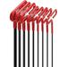 EKLIND 53168 Cushion Grip Hex T-Key allen wrench - 8pc set SAE Inch Sizes 3/32-1/4 (6In shaft)