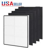 HEPA Filter Replacement for Whirlpool Whispure Air Purifier AP450 AP510 AP51030K AP51030KB AP45030K WP500 WP1000 1183054K 8171434K 1 True HEPA Filter + 4 Activated Carbon Filter