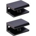 Orhemus 2pcs Adjustable 304 Stainless Steel Glass Clamp Clip Shelf Brackets Holder Support 0.23 -0.35 Oil Rubbed Bronze Finished Heavy Duty