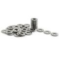 PZRT 40pcs M5 304 Stainless Steel Flat Washer Adjustment Hardware Fitting Accessories Metal Gasket for Bolts & Screws