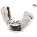 Prime-Line 9079151 Wing Nuts Cold-Forged Metric M6-1.0 Grade A2-70 Stainless Steel (10 Pack)