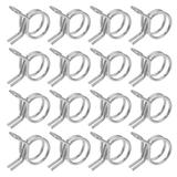 100 Pcs Double Hose Clamps Cord Clip Pipe Clamp Spring Hose Clamp Garden Hose Clamps Double Irrigation Hose Clamp