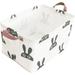 BOOHIT Rectangular Storage Bin Waterproof Coating Storage Baskets Collapsible Toy Storage Bins with Handles Shelf Organizer Bin Toy Boxï¼ˆRabbit