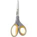 Westcott 13529 8-Inch Straight Titanium Scissors For Office and Home Yellow/Gray