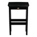 highwood Lehigh Eco-friendly Outdoor Stool - Bar-height Black