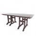 Polytrends Laguna Poly Eco-Friendly All Weather Rectangular Patio Dining Table Dark Brown