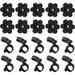 HOOSUN 20 Pack Garden Flag Clips And Stoppers Tiger Clips For Garden Flag Holders Garden Flag Rubber Stoppers Garden Flag Holder Clips For Small Flags Garden Flag Accessories Decorative Flag Holder