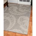 Feathers Premium Paisley-Like Plumes Indoor Outdoor Area Rug GREY-WEISS 7 10 X 10 2 Paisley 0.25 - 0.5 inch Pet Friendly 8 x 10 Outdoor Kitchen