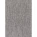 Beverly Rug Aloha Washable Solid Indoor Outdoor Area Rug Patio Deck Living Room 8x10 - Silver