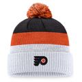 Men's Fanatics Branded White/Orange Philadelphia Flyers 2024 NHL Stadium Series Cuffed Knit Hat