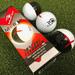 EyeLine Golf Myroll 2-Color Golf Ball - Training Aid for Stroke/Practice Putting. See alignment perfect or imperfect roll side spin or top-over-bottom roll. Indoor Outdoor Pack of 3 (Black/White)