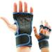 Widealiff 2pcs Leather Lightweight And Breathable Gym Gloves For Comfortable Fitness Weight Lifting Gloves Blue M