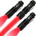 AR happy online 3 Pack Red Light Flashlight 3 Modes Mini Red LED Flashlight Zoomable Red Flashlight Torch with Clip for Night Vision Astronomy Aviation Night Observation