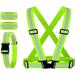 Reflective Vest Reflective Glow Belt with 2Pack Reflector Armbands Adjustable Elastic Safety Vest Outdoor Reflective Belt High Visibility Ultralight & Comfy for Running Jogging Walking Cycling