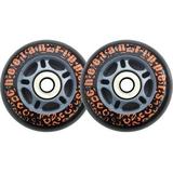 Cheetah Rippers Wheels for Ripstik Wave Board with ABEC 9 Bearings 76mm Set of 2