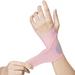 Toudaret Wrist Brace Sport Slim Wrist Wrap Adjustable Carpal Tunnel Relief Light Support Compression Wrist Support Right Left Hand Workout Wrist Cushion