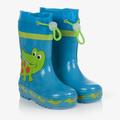 Playshoes Boys Blue Crocodile Rain Boots