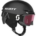 Scott Kinder Keeper 2 Plus Skihelm + Witty Skibrille Set (Größe 51-54CM, schwarz)