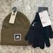 Adidas Accessories | Adidas Wide Cuff Fold Beanie And Nike Knit Gloves Nwt | Color: Green | Size: Os