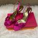 Kate Spade Shoes | Kate Spade Muse Sling Back Satin Heels | Color: Pink | Size: 10